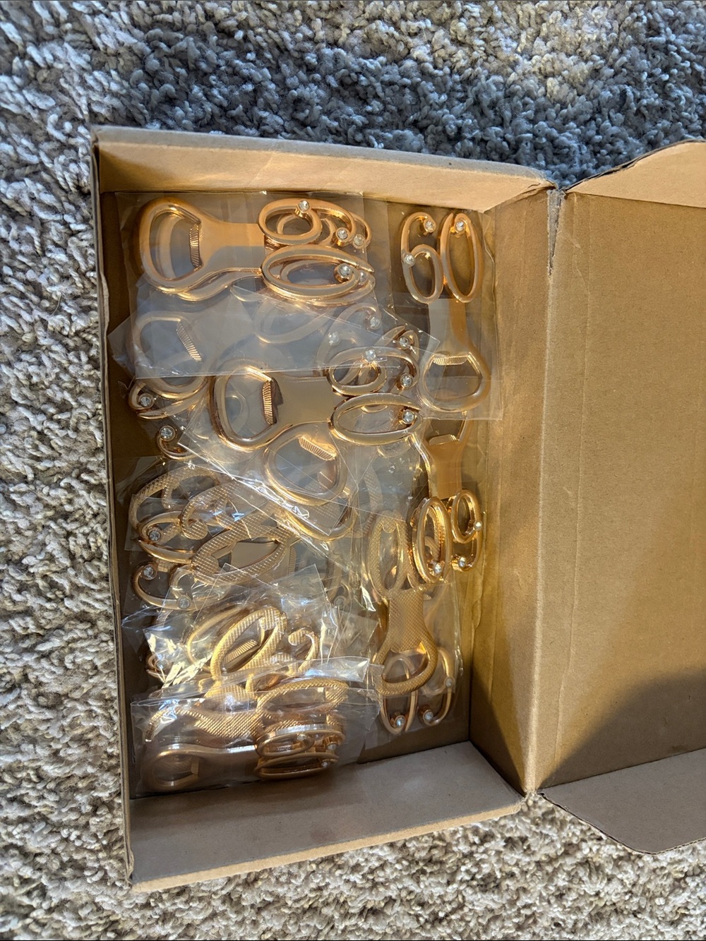 Gold Bottle Opener Favors